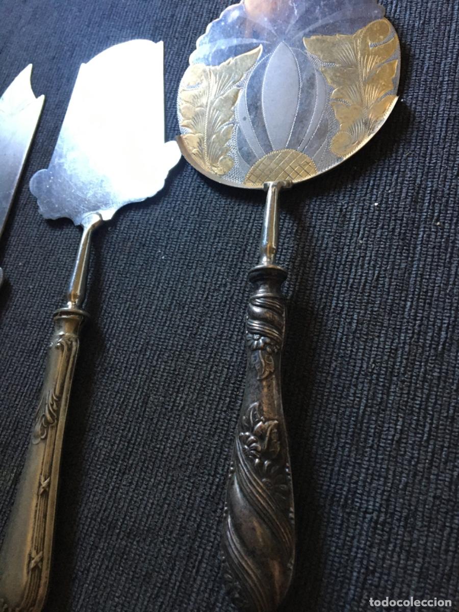 Antig&uuml;edades: Palas plata mango xix - Foto 3