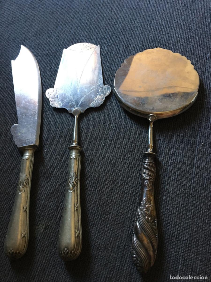Antig&uuml;edades: Palas plata mango xix - Foto 5
