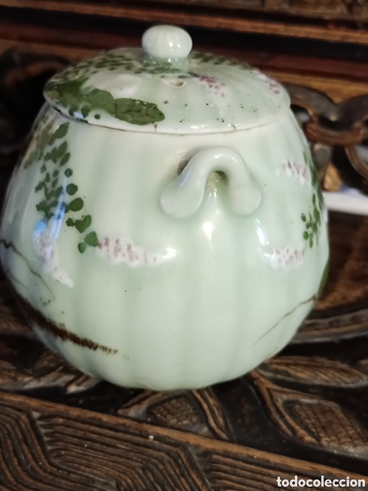 Antig&uuml;edades: Tetera china celadon - Foto 5
