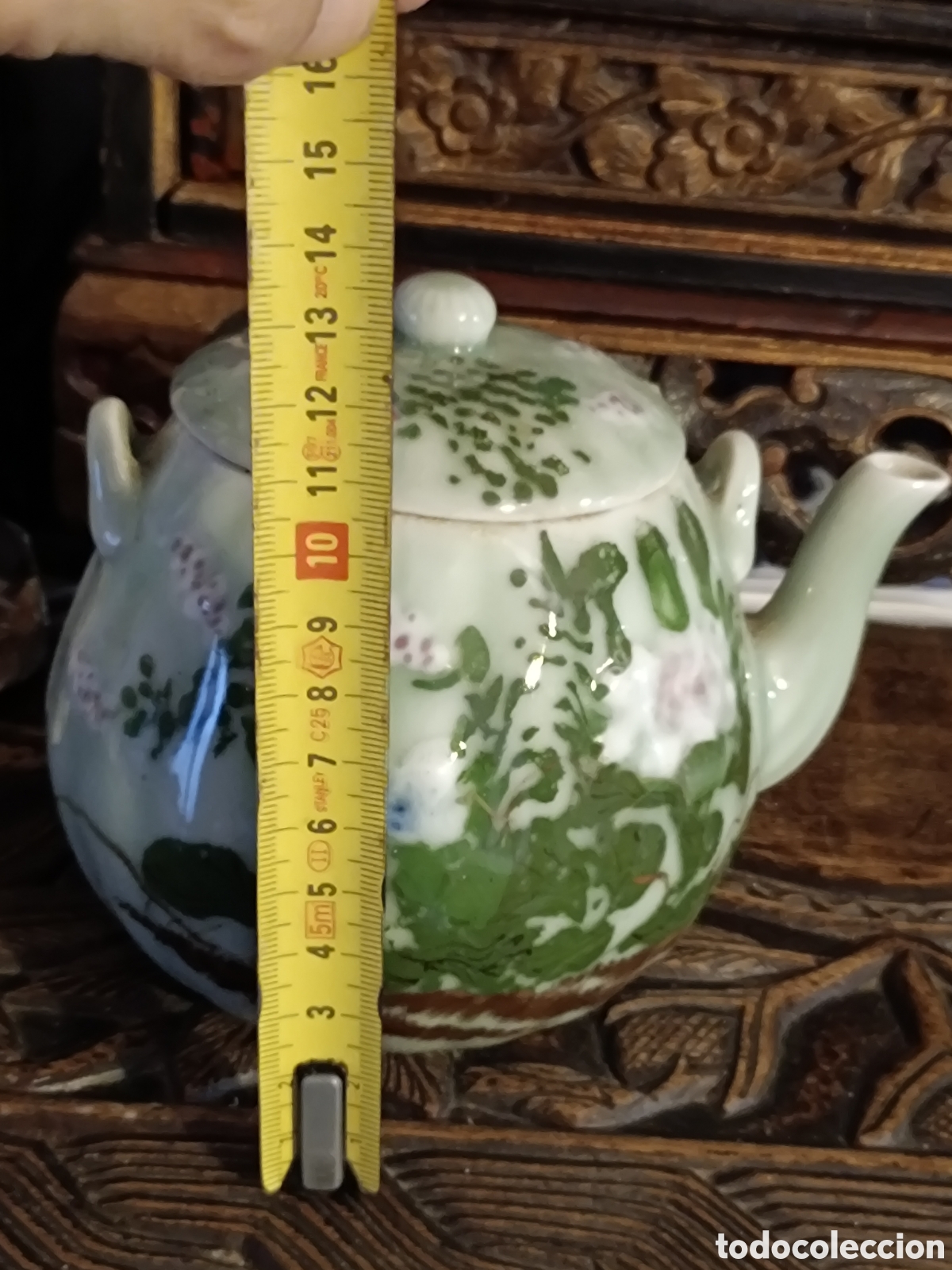 Antig&uuml;edades: Tetera china celadon - Foto 6