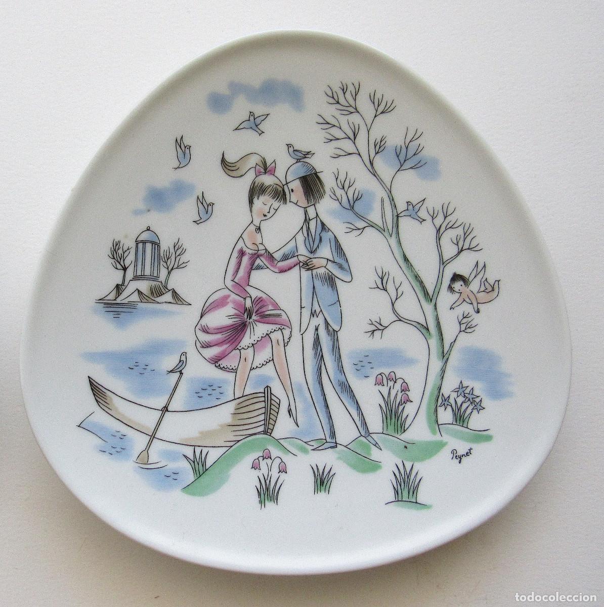 Antig&uuml;edades: Dos platos Rosenthal Peynet - Foto 2