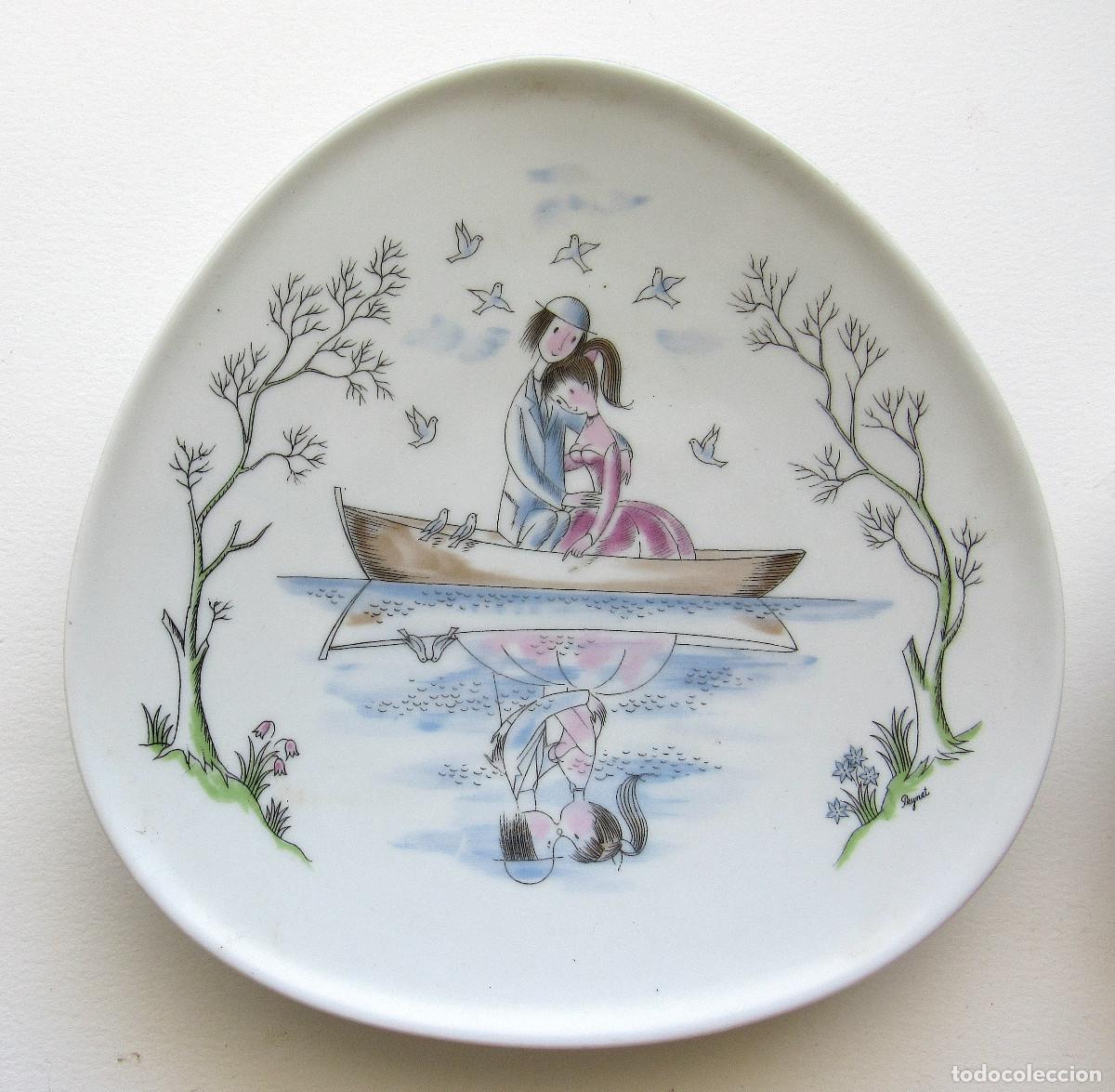 Antig&uuml;edades: Dos platos Rosenthal Peynet - Foto 3