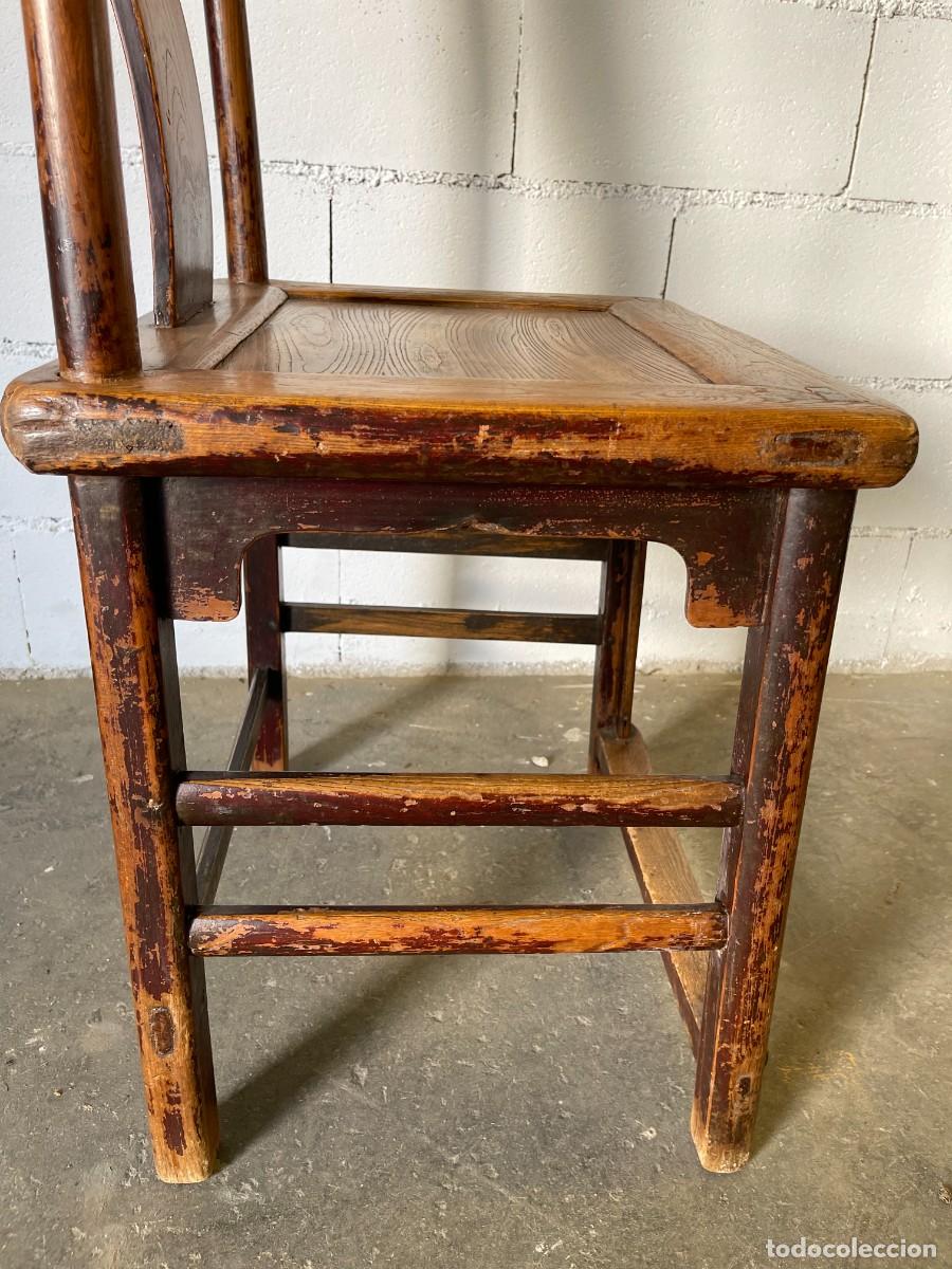Antig&uuml;edades: silla antigua china original - Foto 6