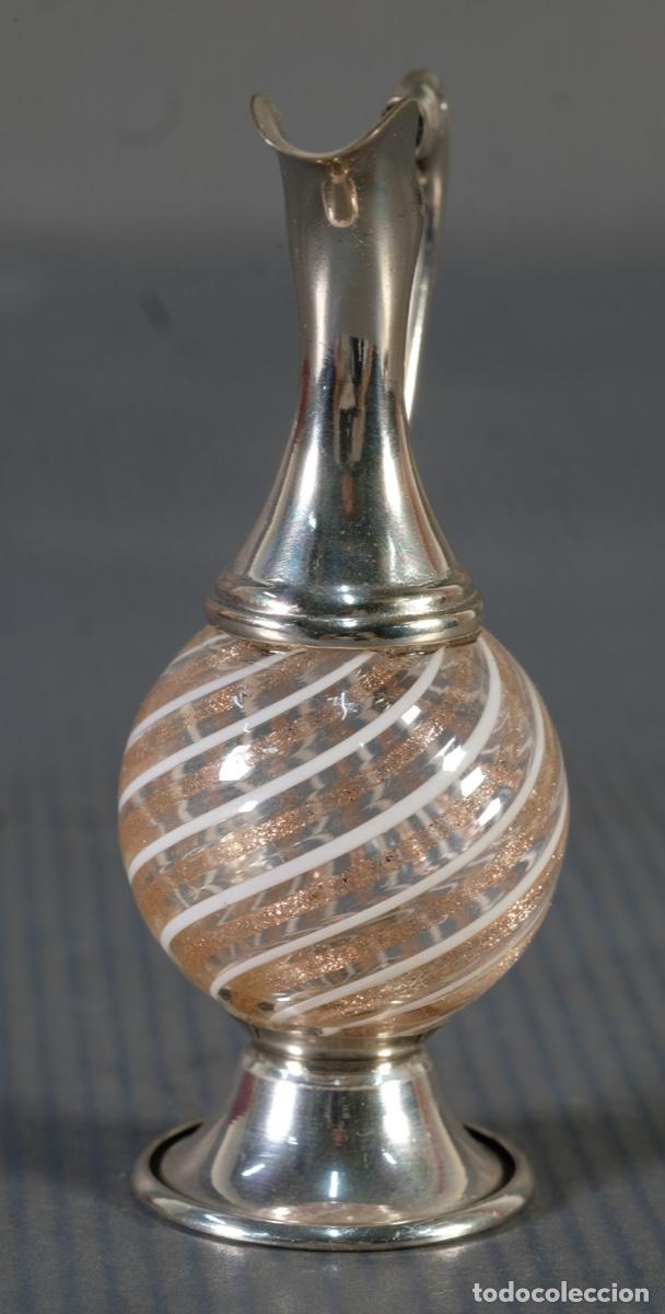 Antig&uuml;edades: Jarra en cristal de Murano y plata - Foto 2
