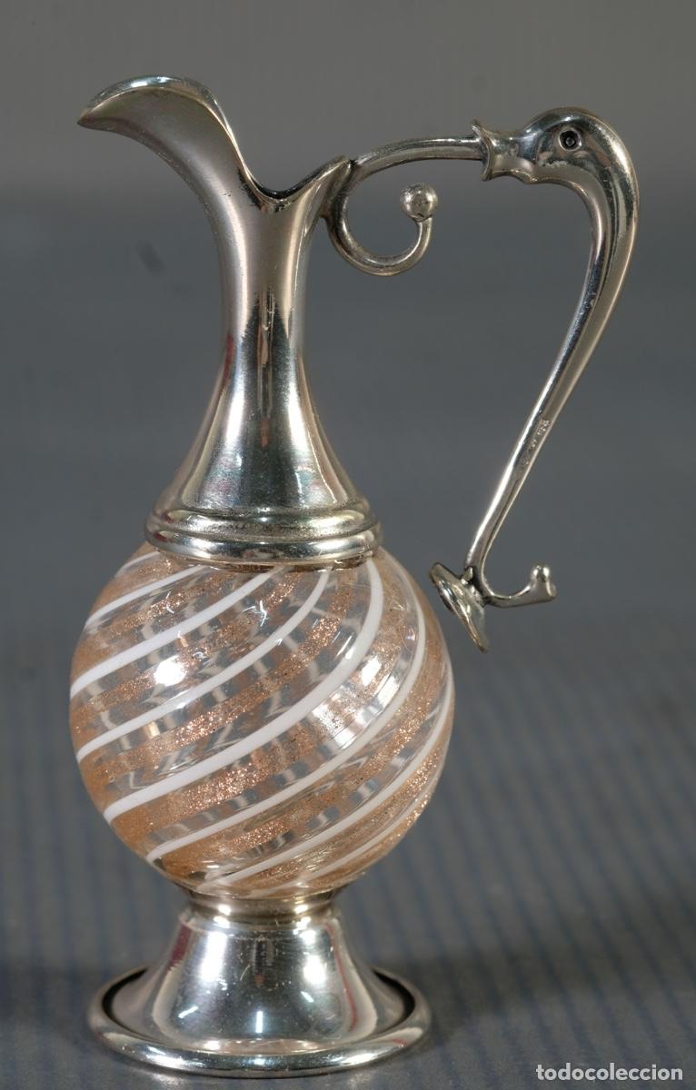 Antig&uuml;edades: Jarra en cristal de Murano y plata - Foto 3