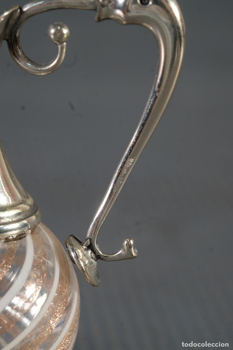 Antig&uuml;edades: Jarra en cristal de Murano y plata - Foto 4