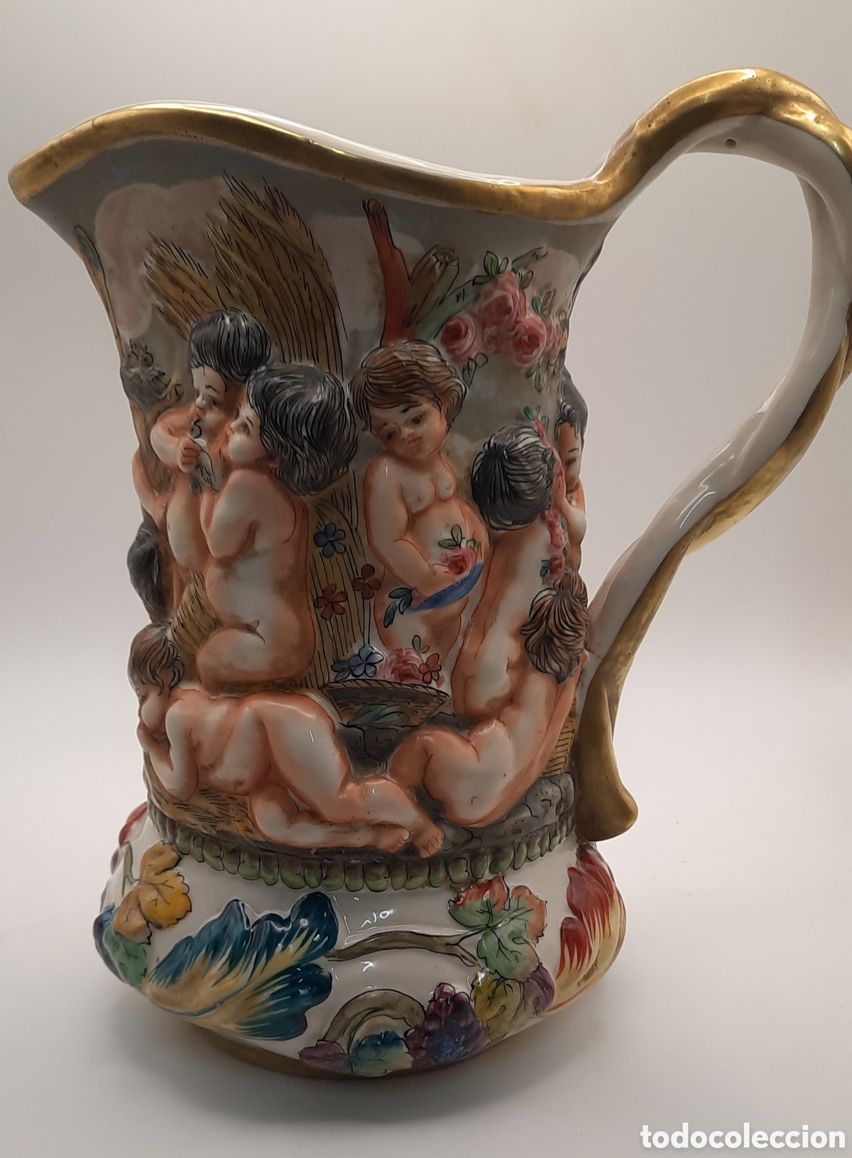 Antig&uuml;edades: JARRA ESTILO CAPODIMONTE / J. M&ordf; ALVAREZ - Foto 2