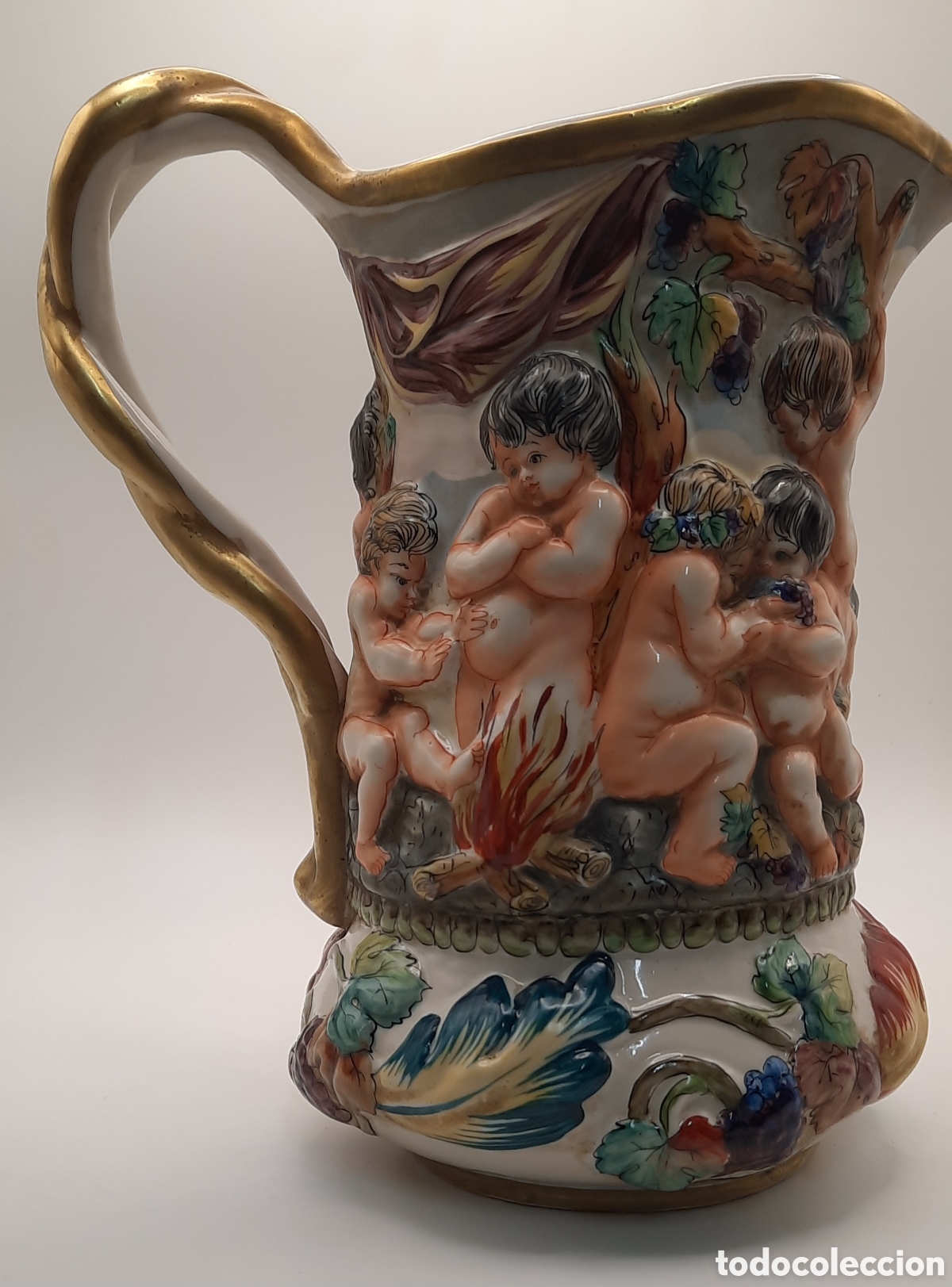 Antig&uuml;edades: JARRA ESTILO CAPODIMONTE / J. M&ordf; ALVAREZ - Foto 1