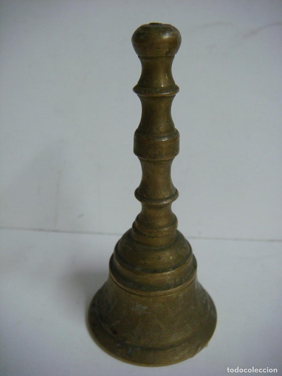 Antig&uuml;edades: CAMPANILLA EN LATON-CAJ-N&ordm;-79 - Foto 1