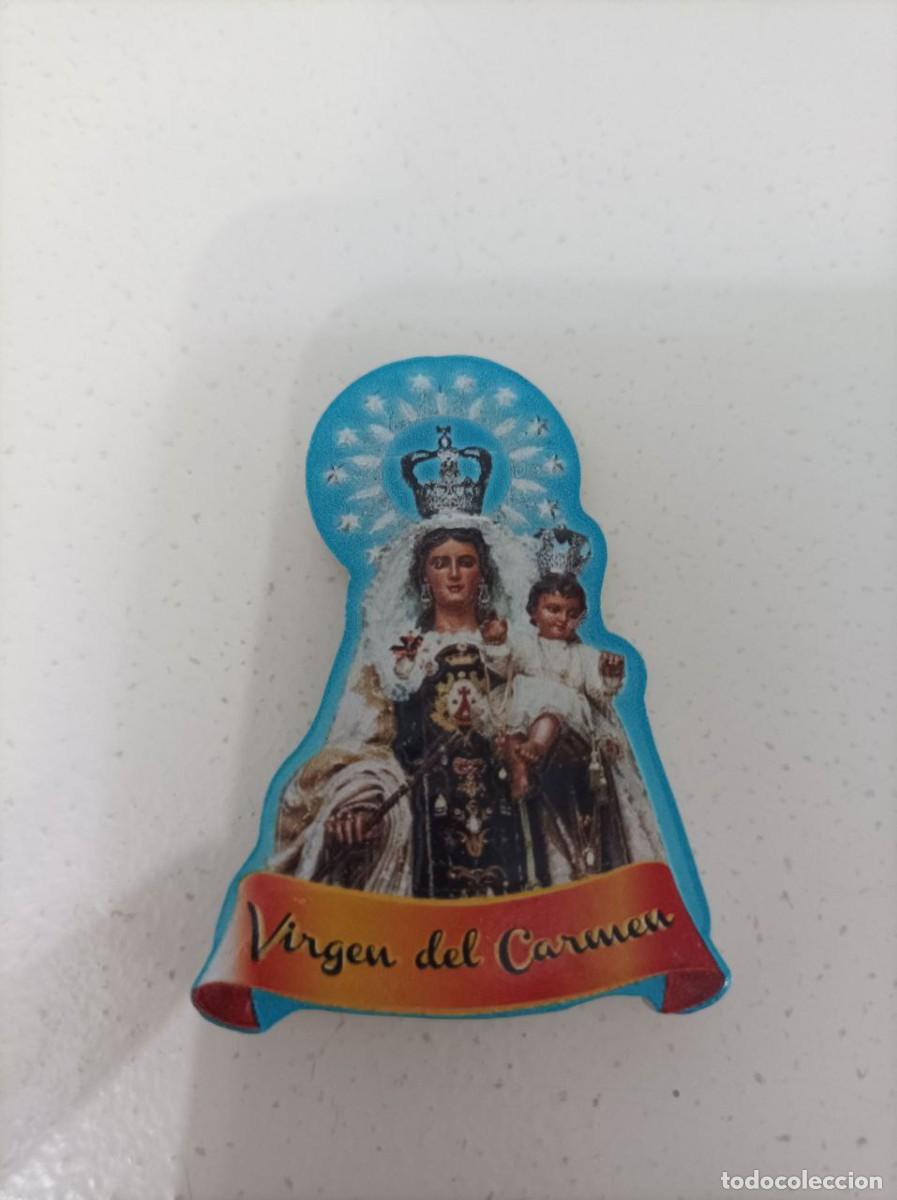 Antig&uuml;edades: Im&aacute;n de nevera Virgen del Carmen - Foto 1