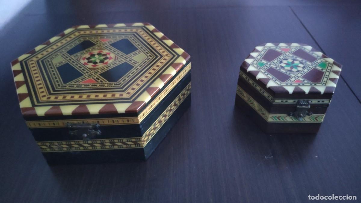 Antig&uuml;edades: 2 cajas hexagonales de Taracea granadina - Foto 6