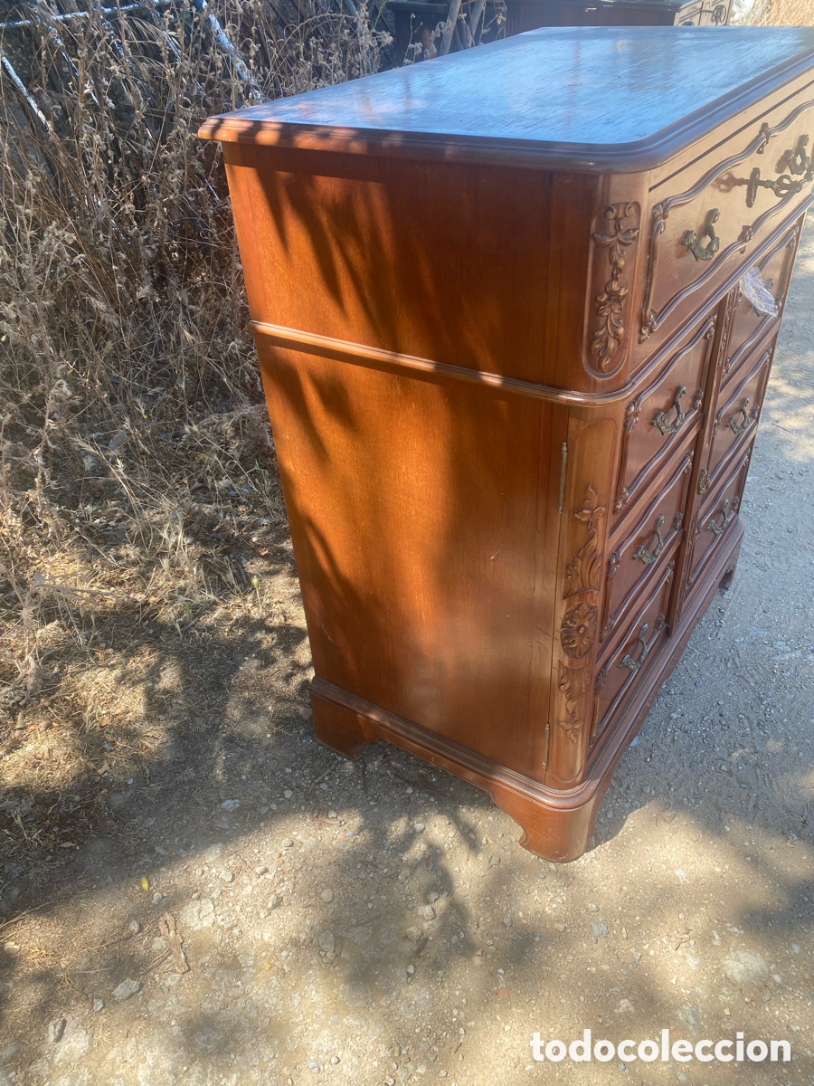 Antig&uuml;edades: Cubertero en madera y cajones - Foto 2