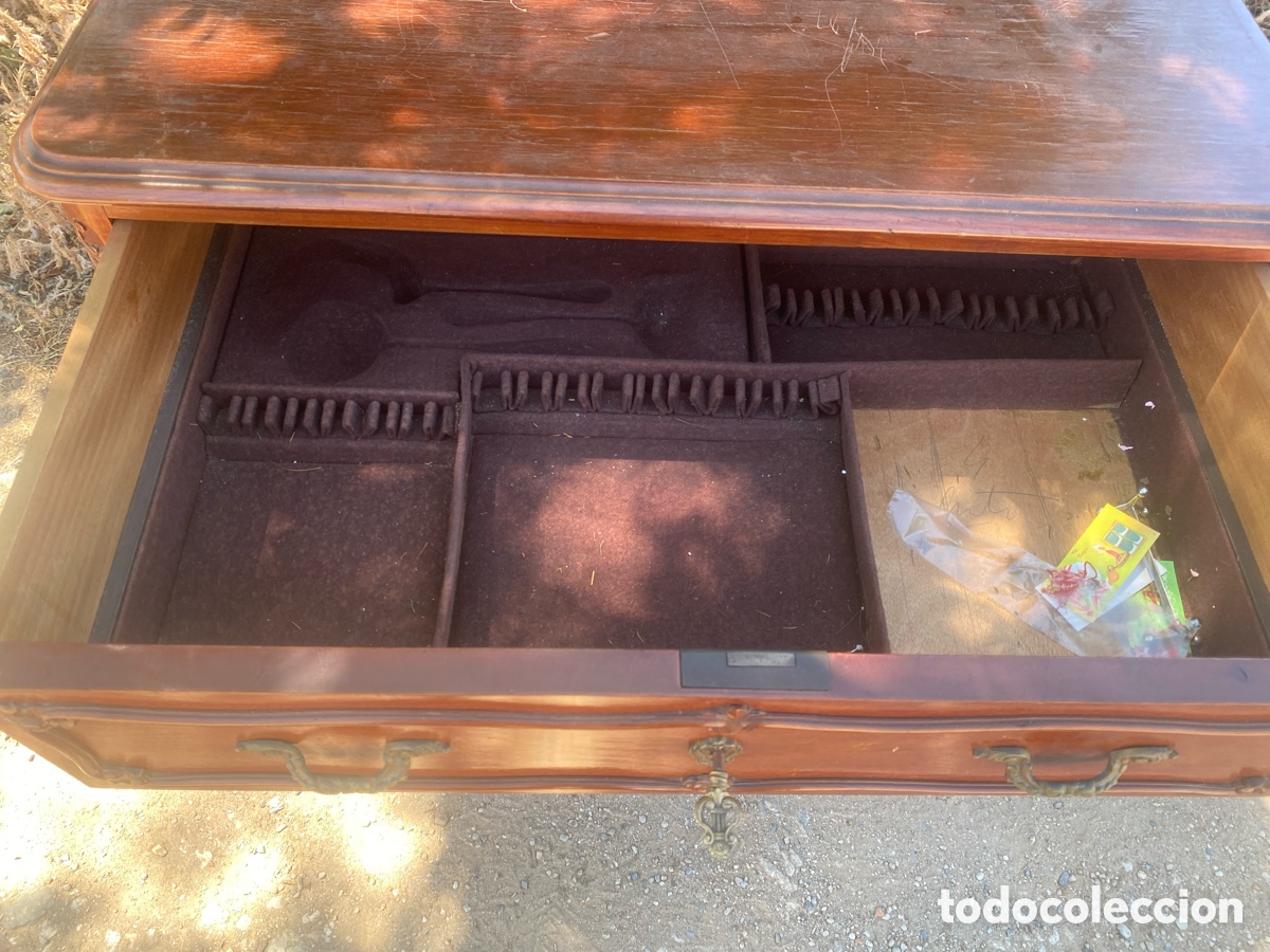 Antig&uuml;edades: Cubertero en madera y cajones - Foto 5