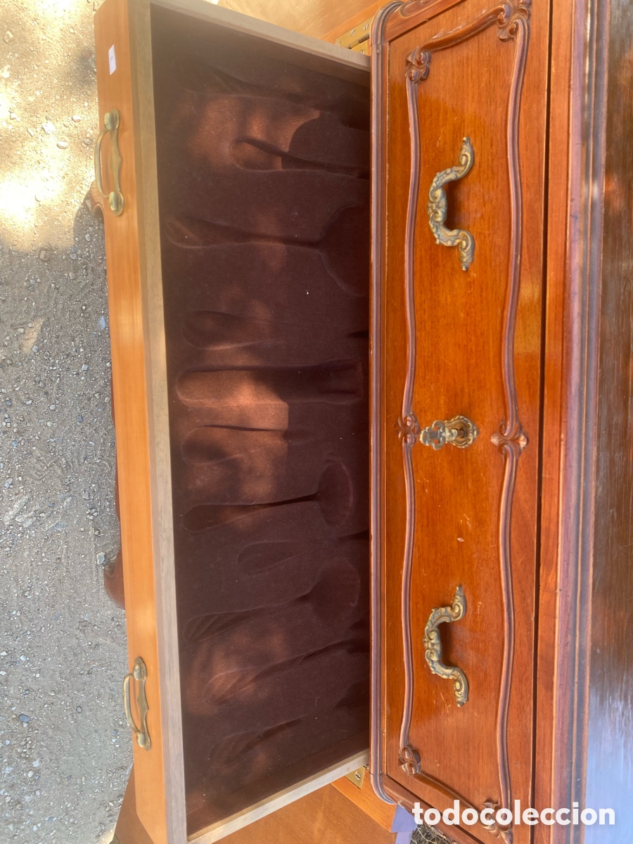 Antig&uuml;edades: Cubertero en madera y cajones - Foto 7
