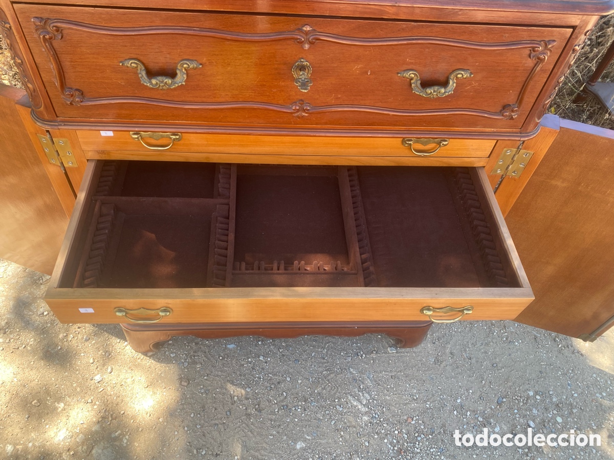 Antig&uuml;edades: Cubertero en madera y cajones - Foto 8