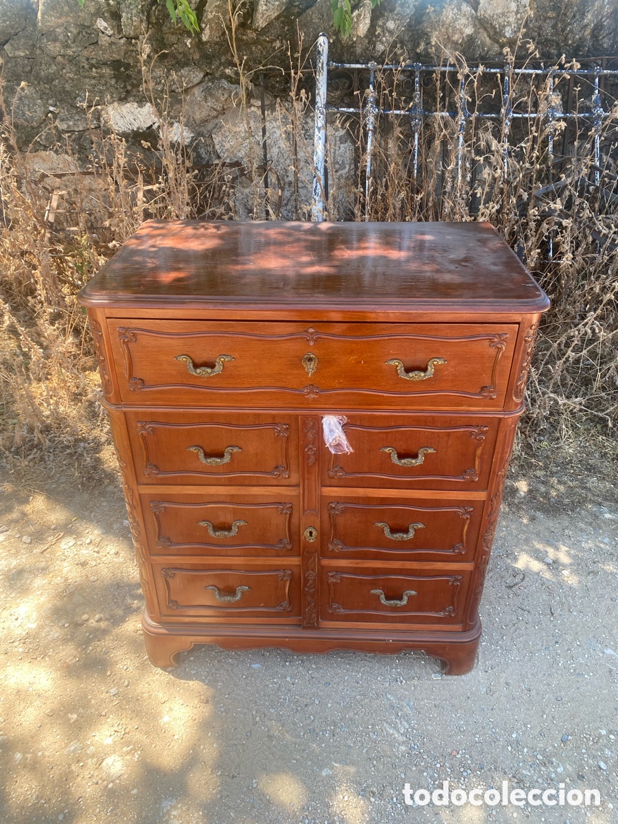 Antig&uuml;edades: Cubertero en madera y cajones - Foto 1