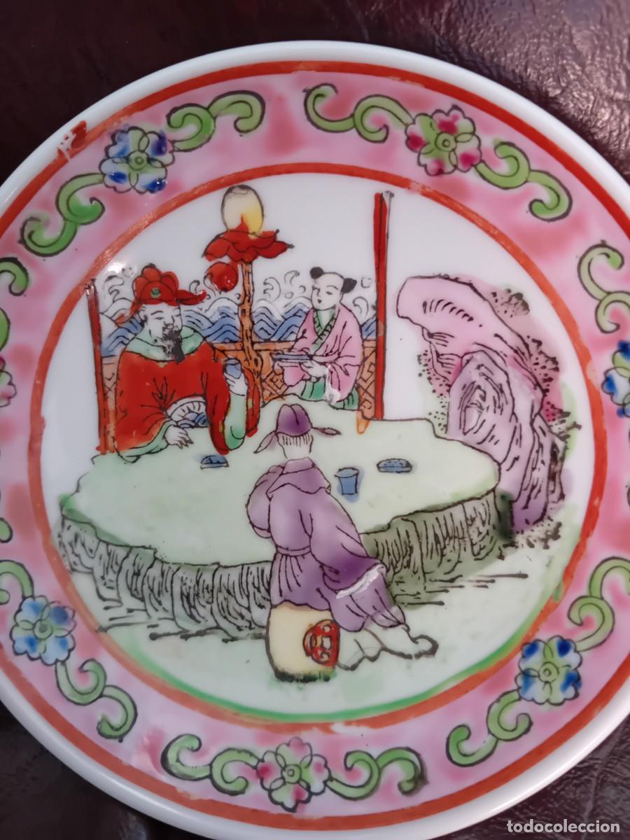 Antig&uuml;edades: Platito de porcelana de Macao - Foto 2