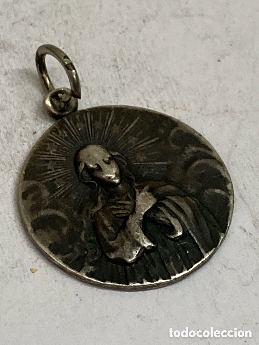 Antig&uuml;edades: Medalla de plata religiosa C246 - Foto 1