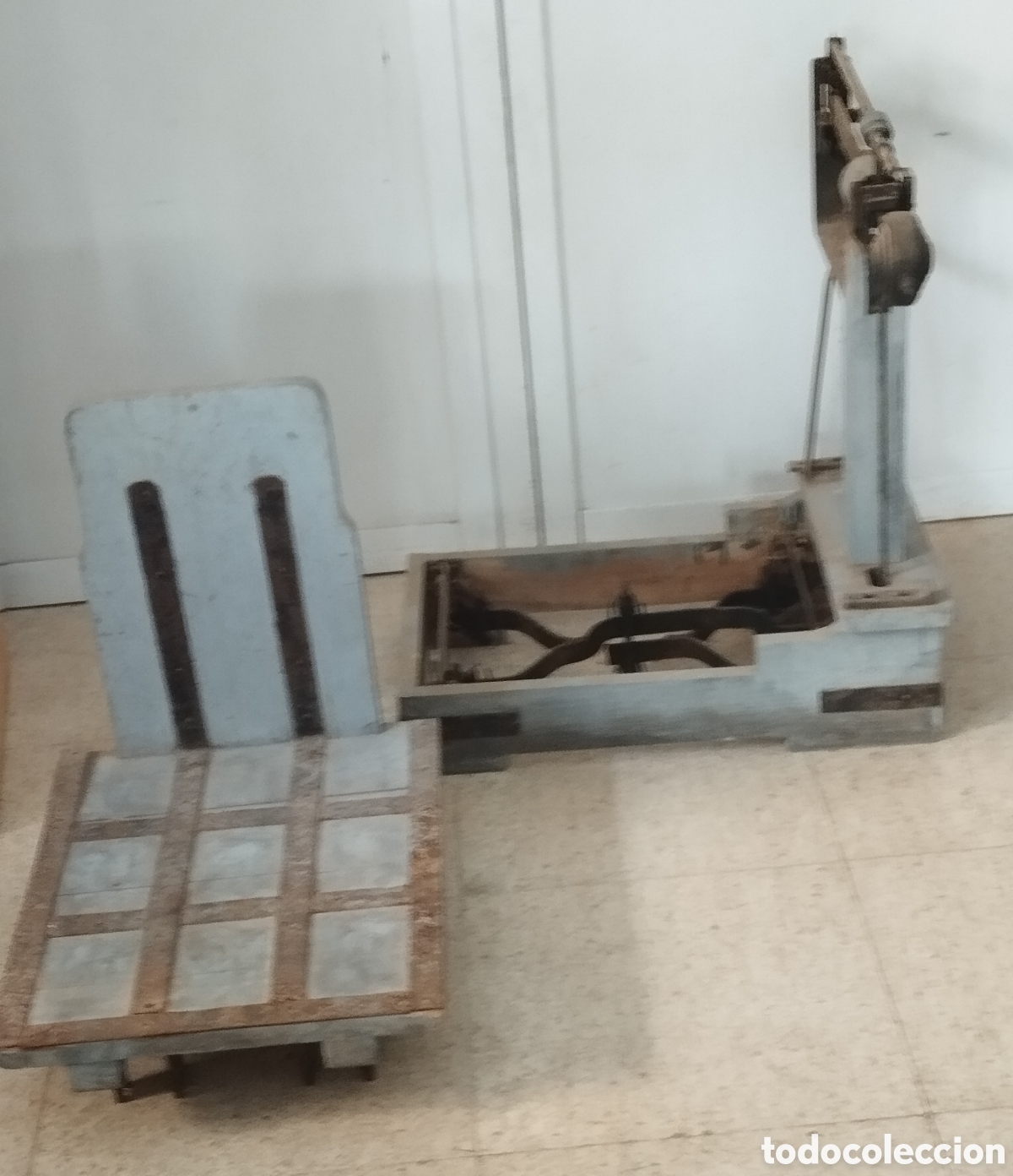 Antig&uuml;edades: B&aacute;scula de plataforma 125Kg - Foto 4