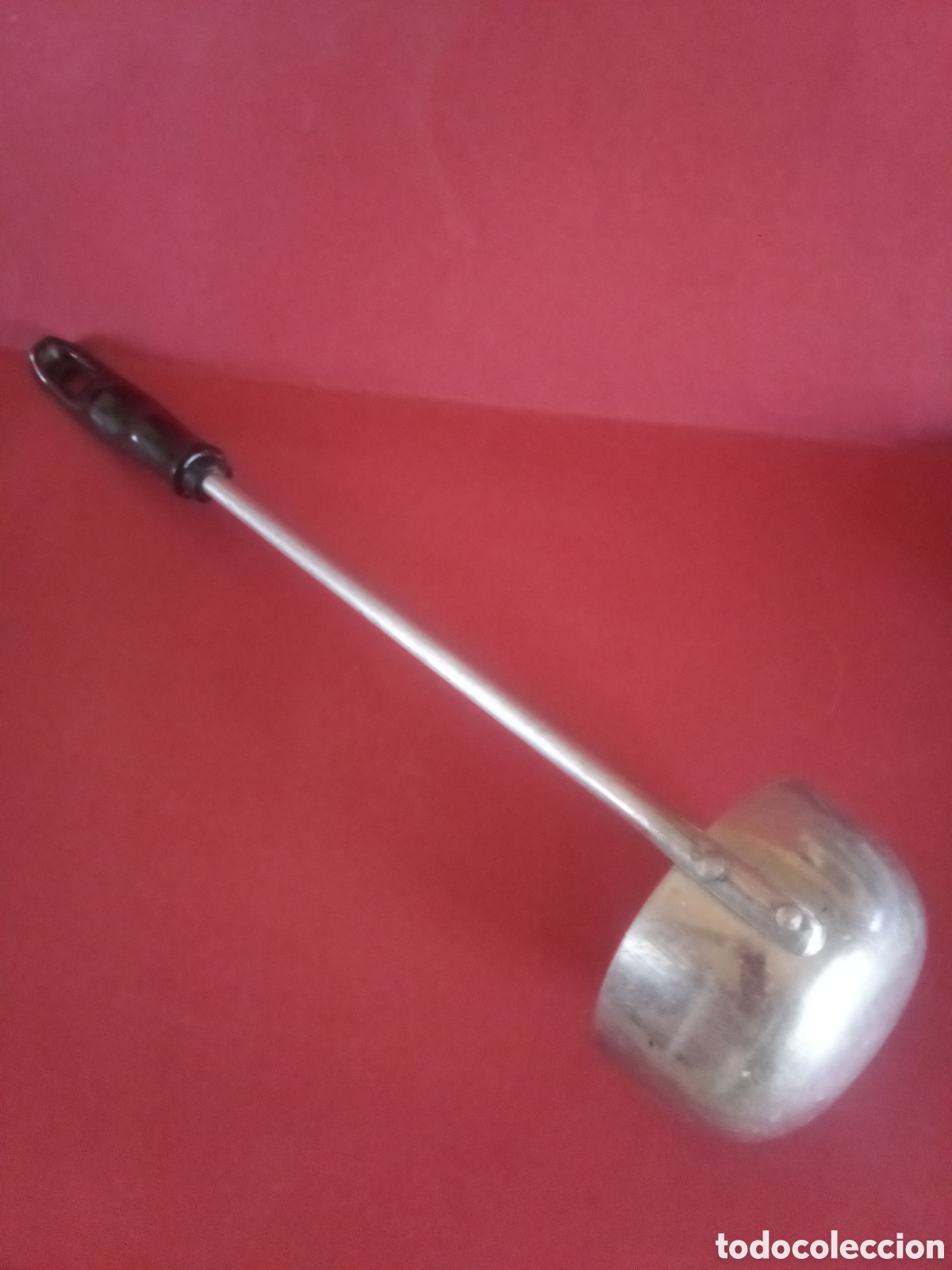 Antig&uuml;edades: CAZO DE SERVIR DE ALUMINIO - CUCHAR&Oacute;N - Foto 4