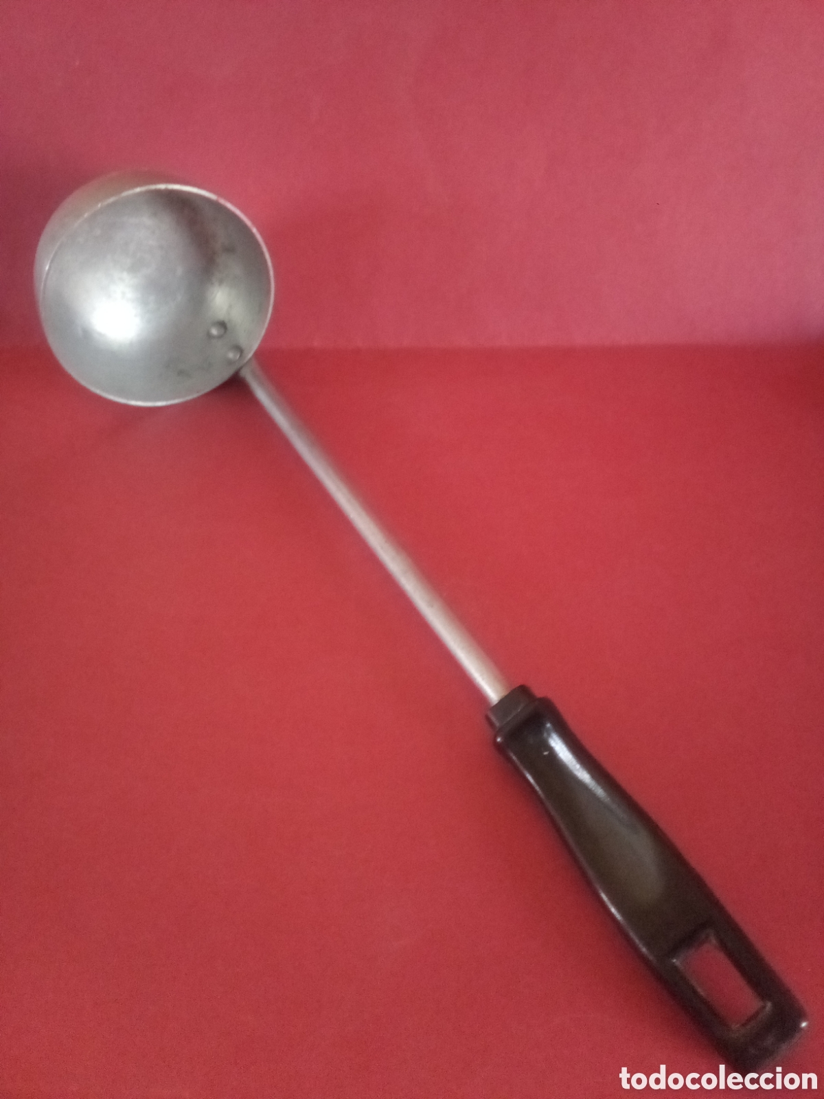 Antig&uuml;edades: CAZO DE SERVIR DE ALUMINIO - CUCHAR&Oacute;N - Foto 1