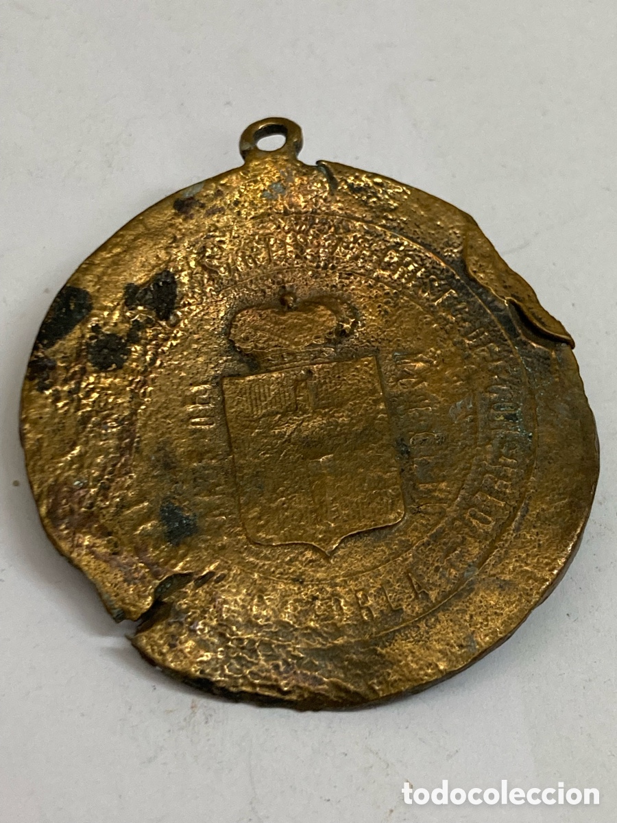 Antig&uuml;edades: Medalla religiosa metal C212 - Foto 2
