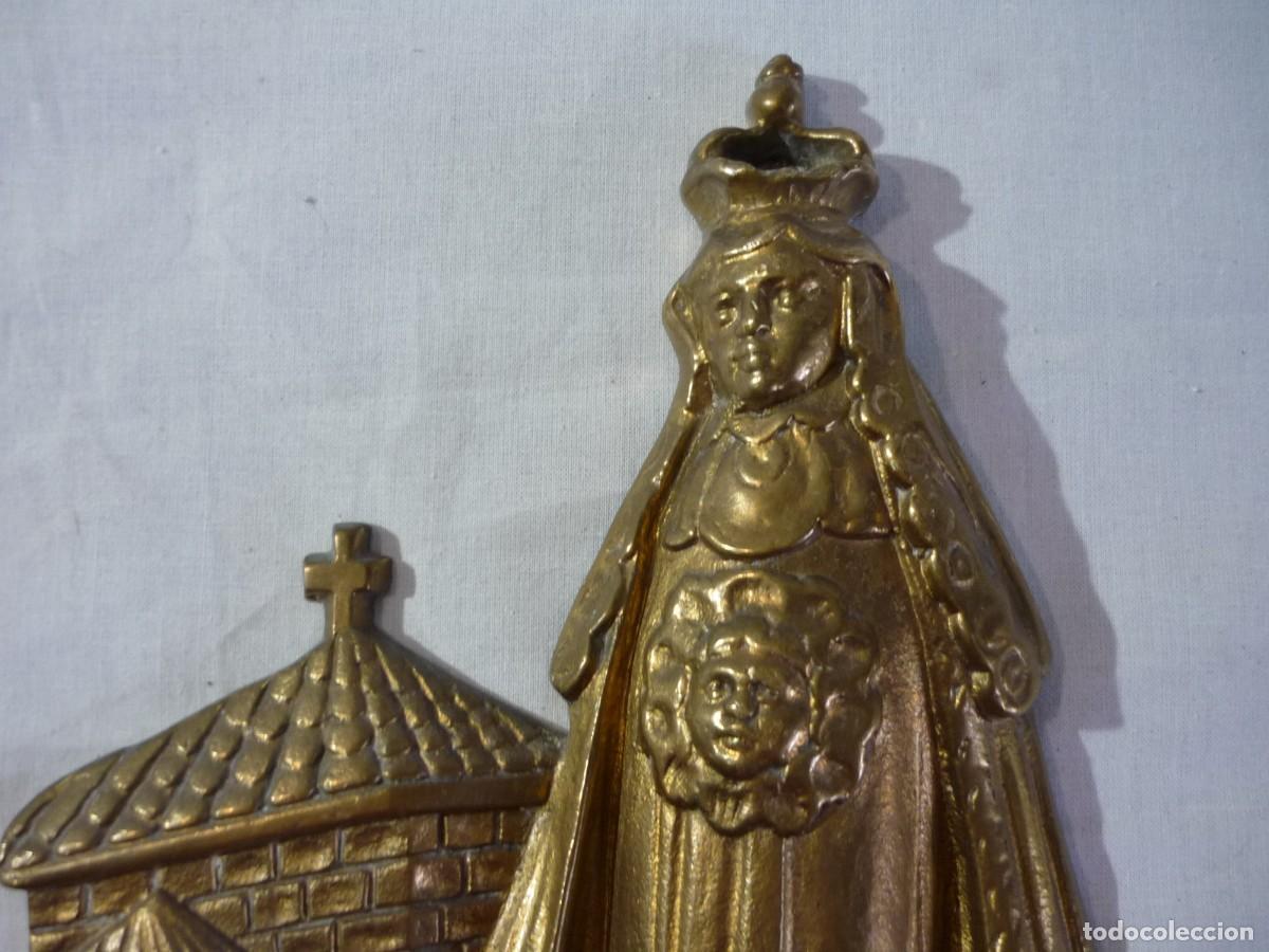 Antig&uuml;edades: Placa de bronce Nuestra Se&ntilde;ora de Chamorro, 4 kilogramos de peso - Foto 3