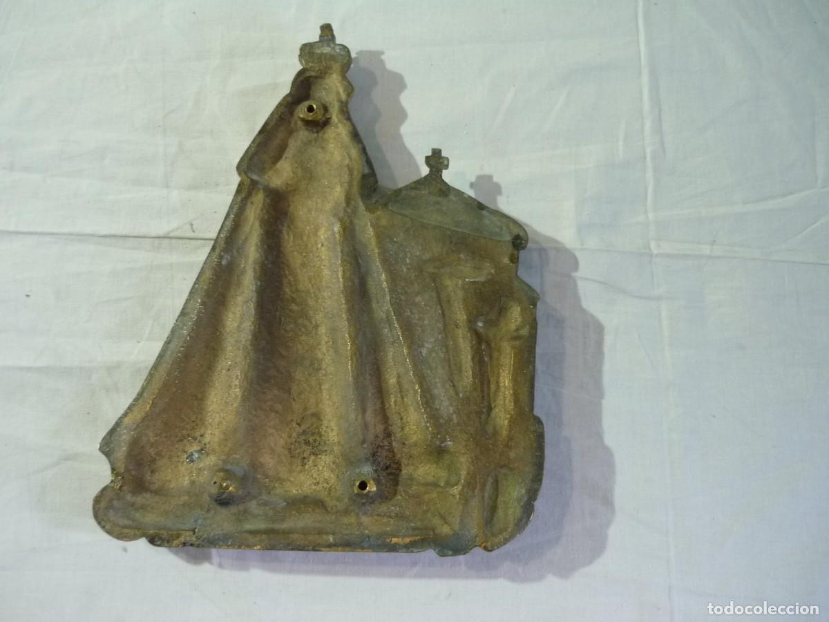 Antig&uuml;edades: Placa de bronce Nuestra Se&ntilde;ora de Chamorro, 4 kilogramos de peso - Foto 5