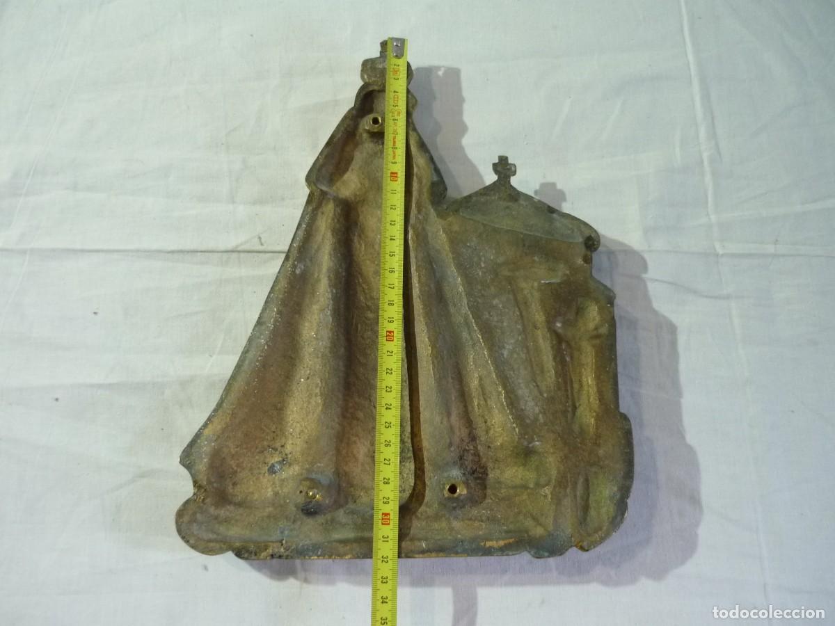 Antig&uuml;edades: Placa de bronce Nuestra Se&ntilde;ora de Chamorro, 4 kilogramos de peso - Foto 6