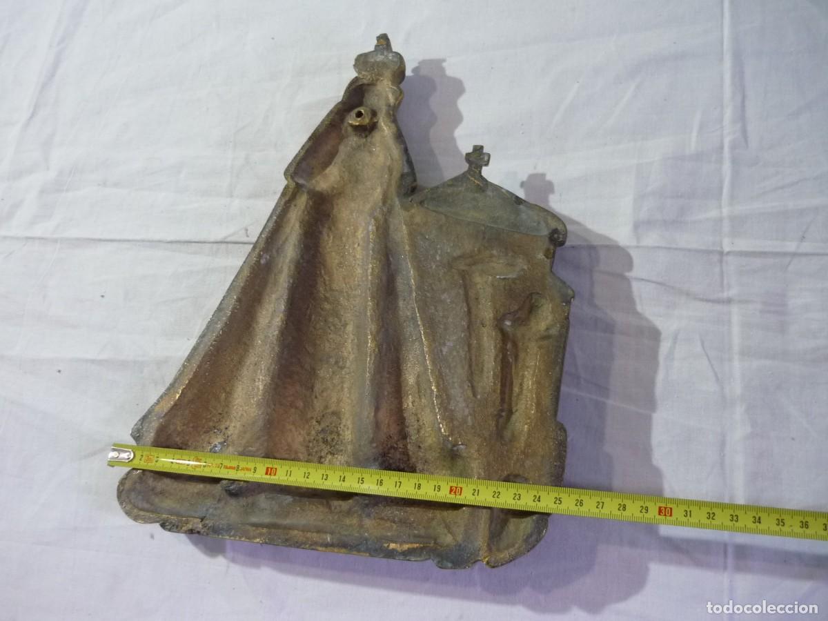 Antig&uuml;edades: Placa de bronce Nuestra Se&ntilde;ora de Chamorro, 4 kilogramos de peso - Foto 7