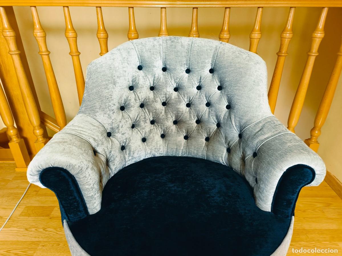 Antig&uuml;edades: Sill&oacute;n en capiton&eacute; siglo XIX - Foto 6