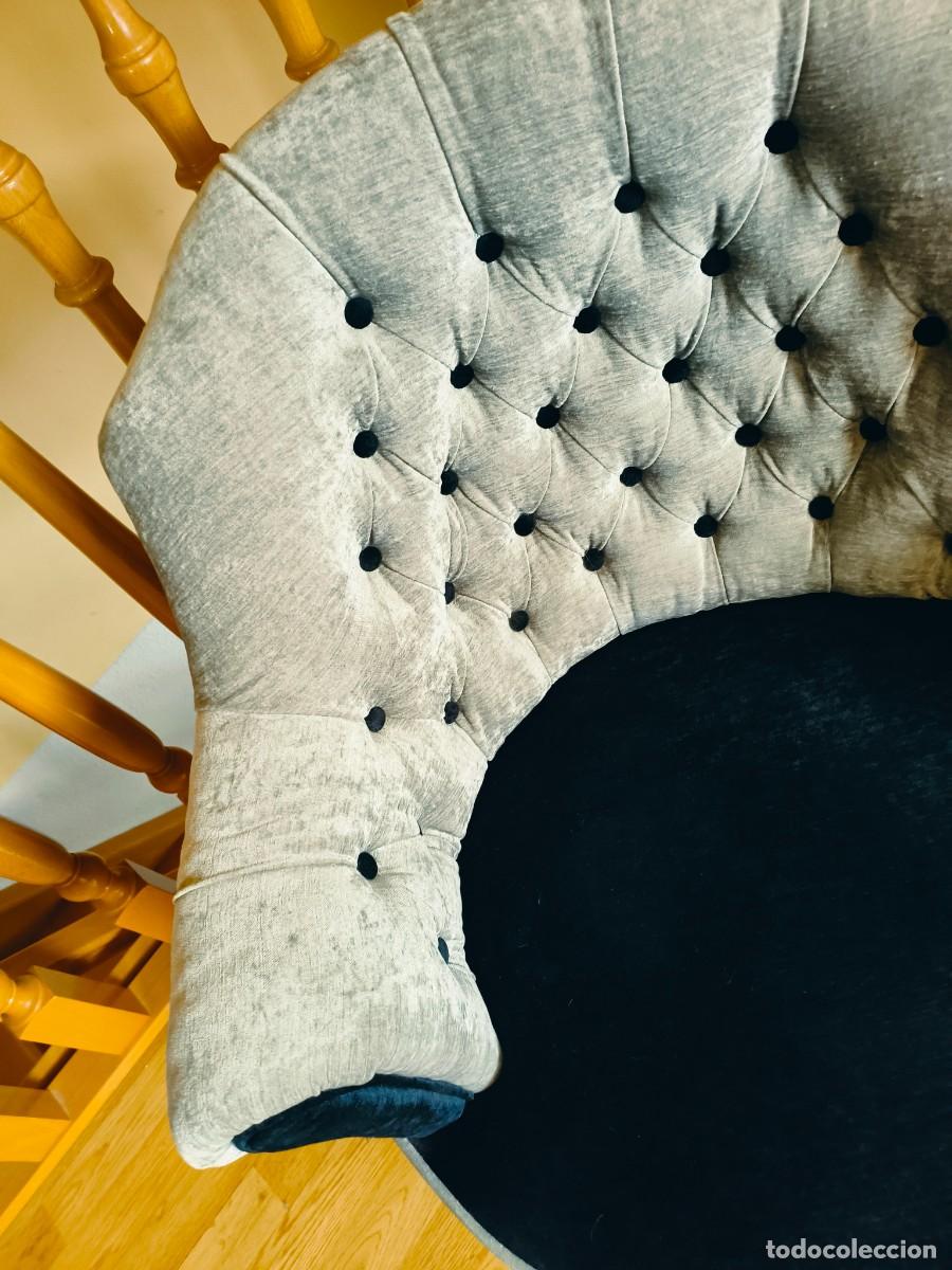 Antig&uuml;edades: Sill&oacute;n en capiton&eacute; siglo XIX - Foto 7