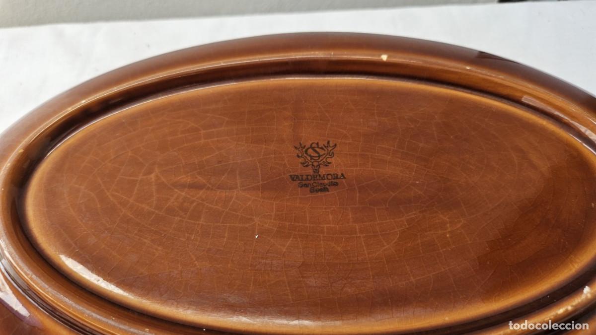 Antig&uuml;edades: bandeja de barro firmado - Foto 3