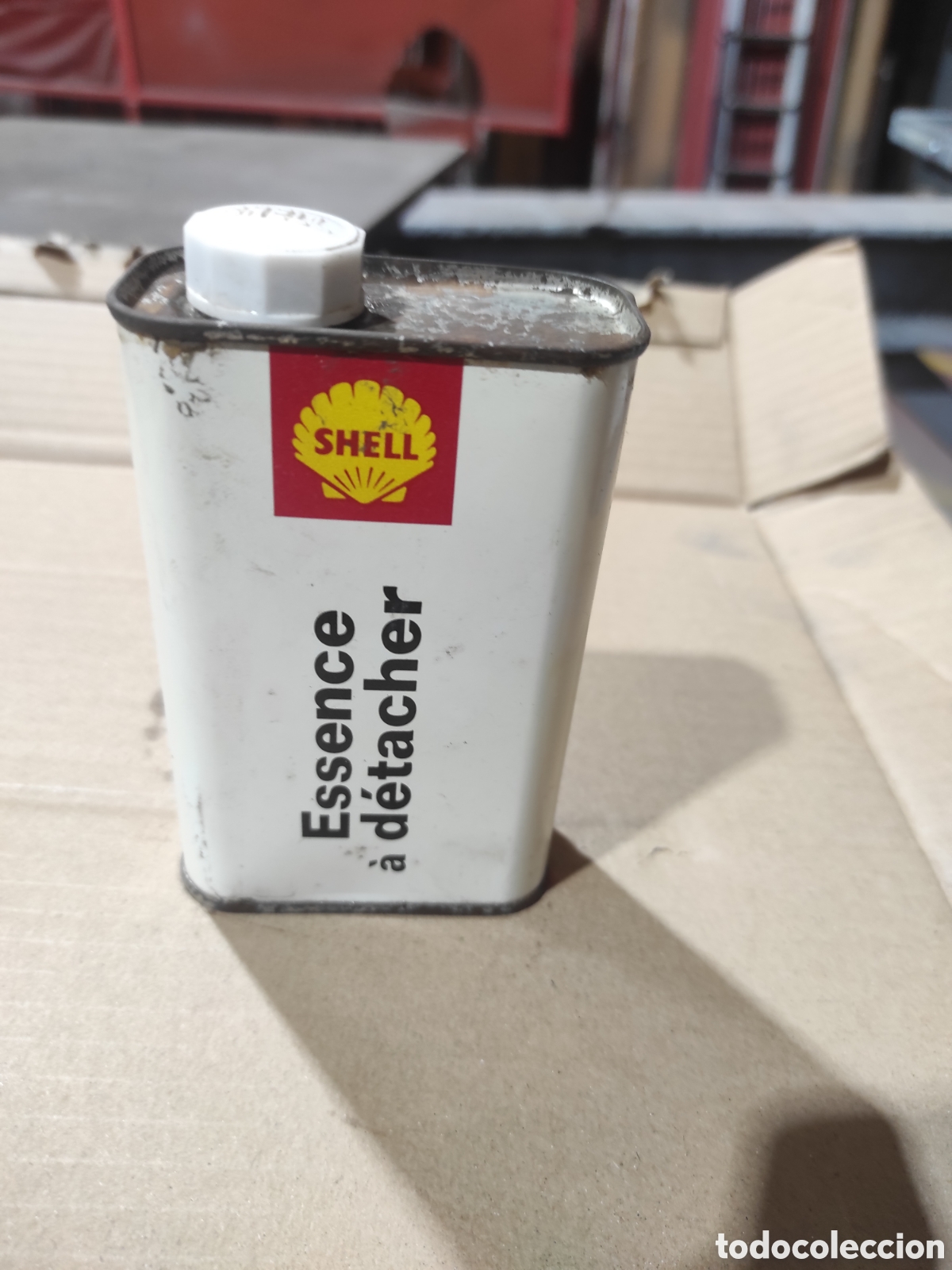 Antig&uuml;edades: Lata SHELL de chapa peque&ntilde;a - Foto 1