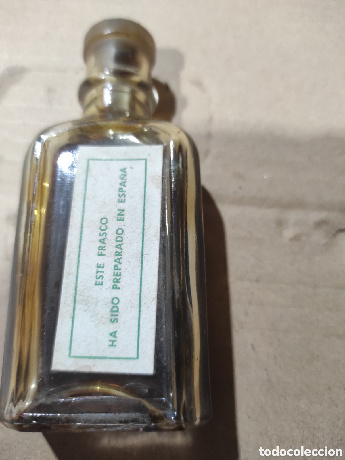 Antig&uuml;edades: Botella de cristal de oil de singer - Foto 3
