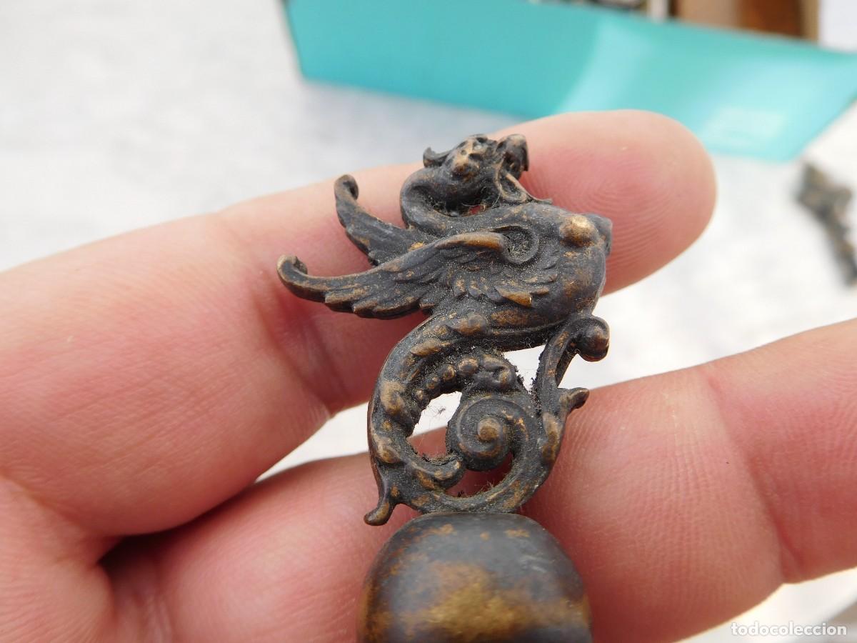 Antig&uuml;edades: Sello antiguo de bronce drag&oacute;n - Foto 2
