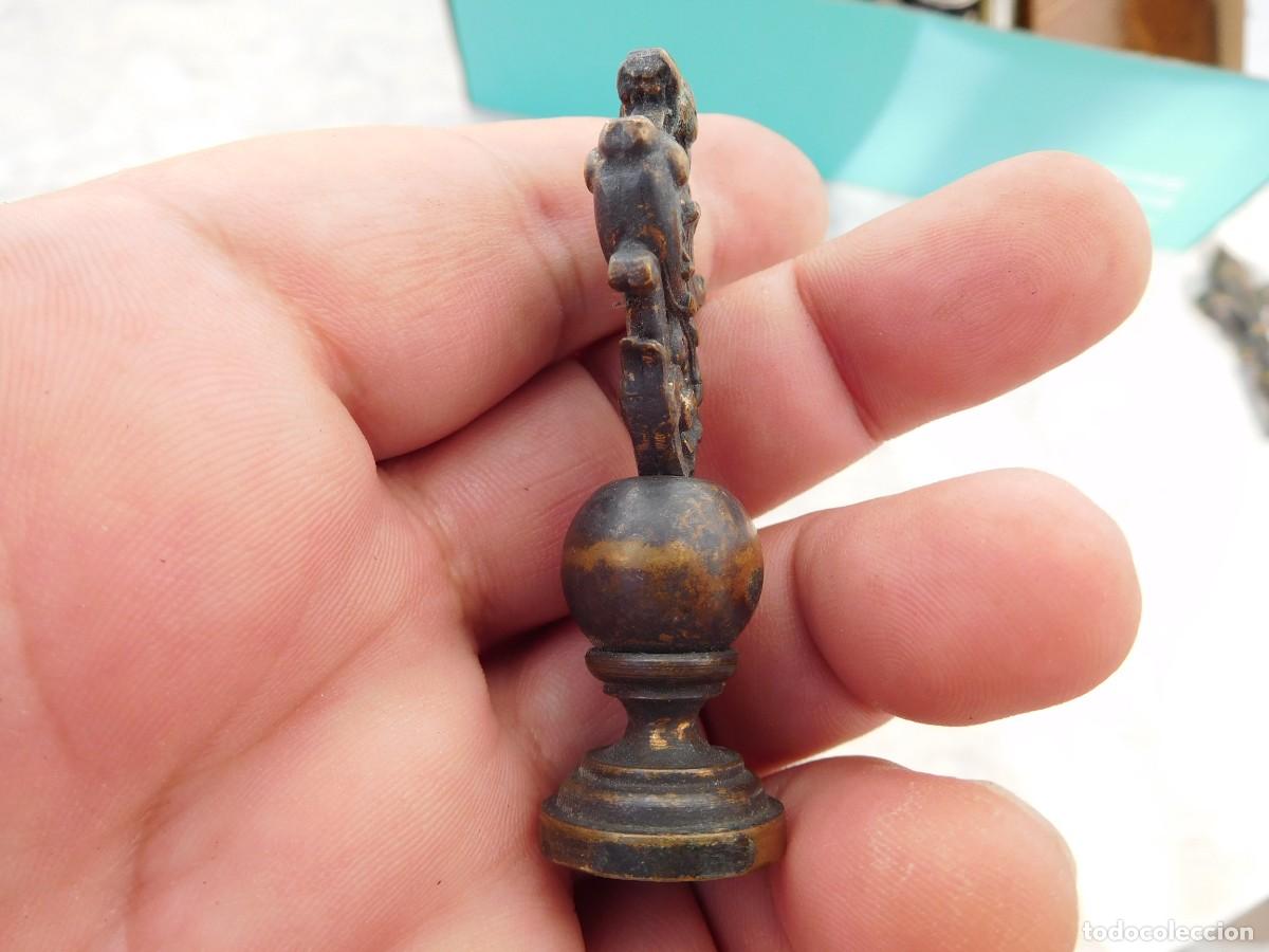 Antig&uuml;edades: Sello antiguo de bronce drag&oacute;n - Foto 5