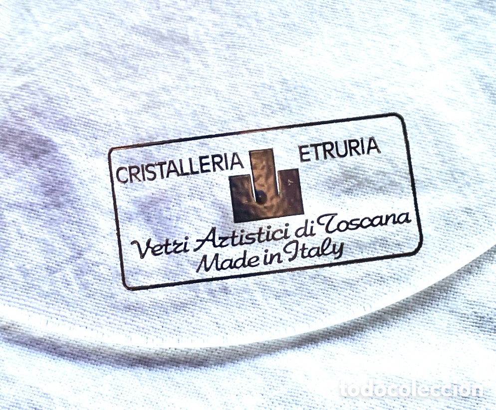 Antig&uuml;edades: Vaso cristalleria etruria - Foto 4