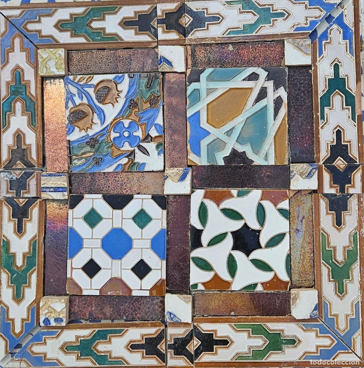 Antig&uuml;edades: Composici&oacute;n de azulejos antiguos - Foto 1