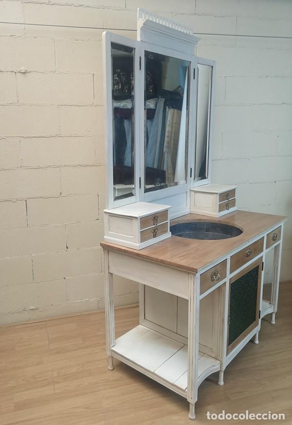 Antig&uuml;edades: Mueble Lavabo Modernista Restaurado - Foto 12