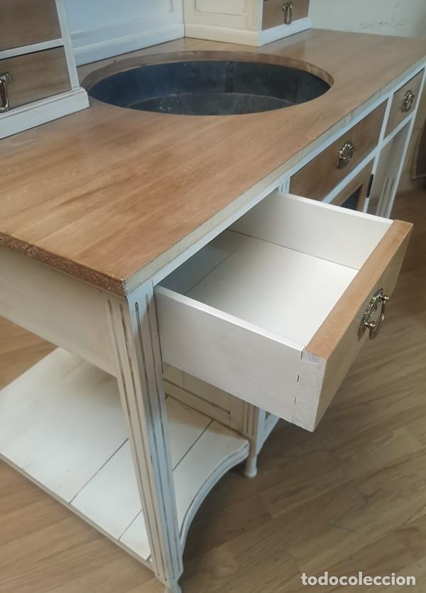 Antig&uuml;edades: Mueble Lavabo Modernista Restaurado - Foto 14