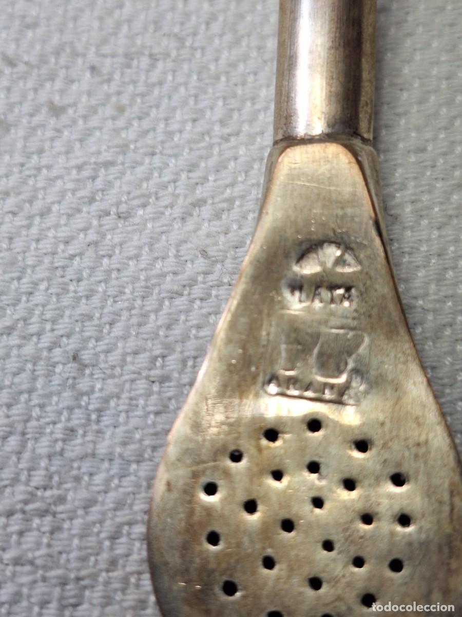 Antig&uuml;edades: Juego de mate plata y asta. - Foto 6