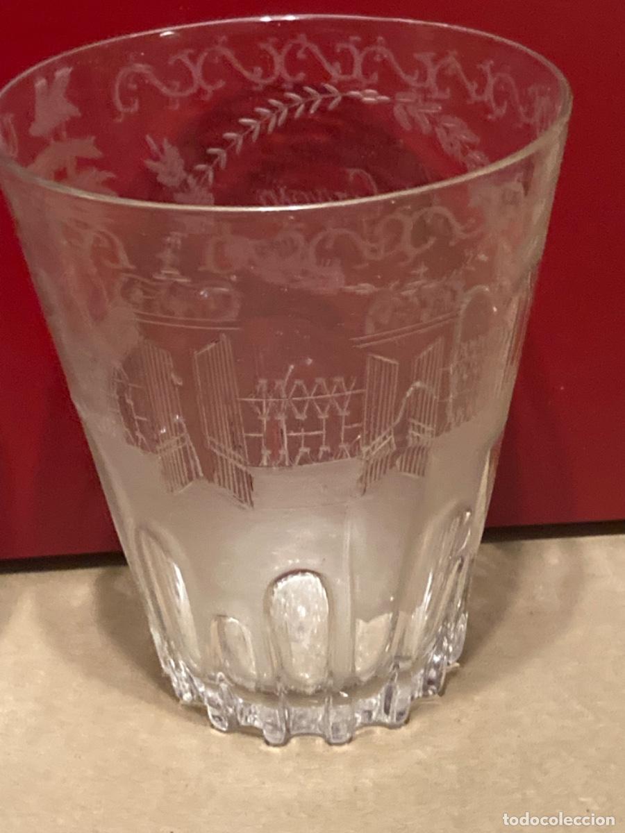 Antig&uuml;edades: Pareja de vasos de Cristal de La Granja - Foto 9