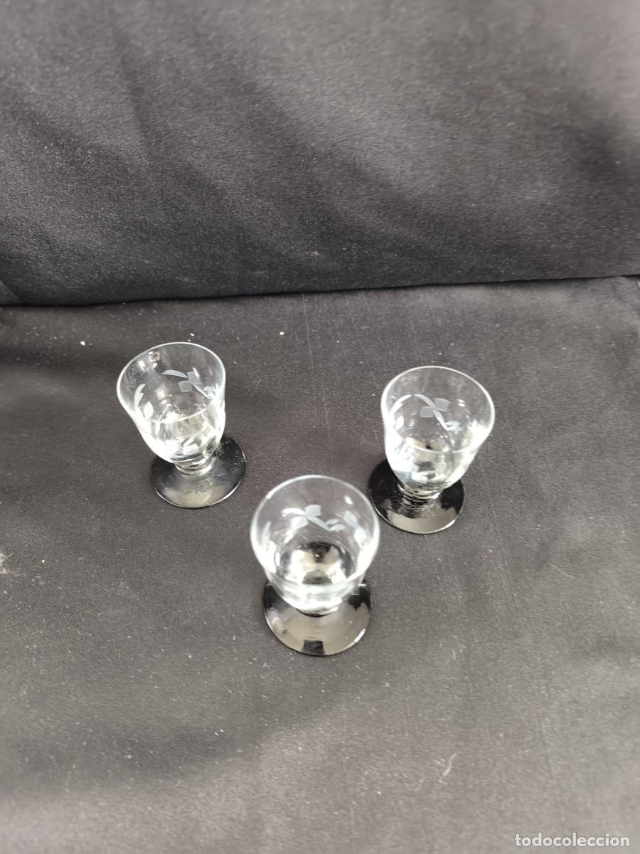 Antig&uuml;edades: copas de cristal grabado - Foto 4
