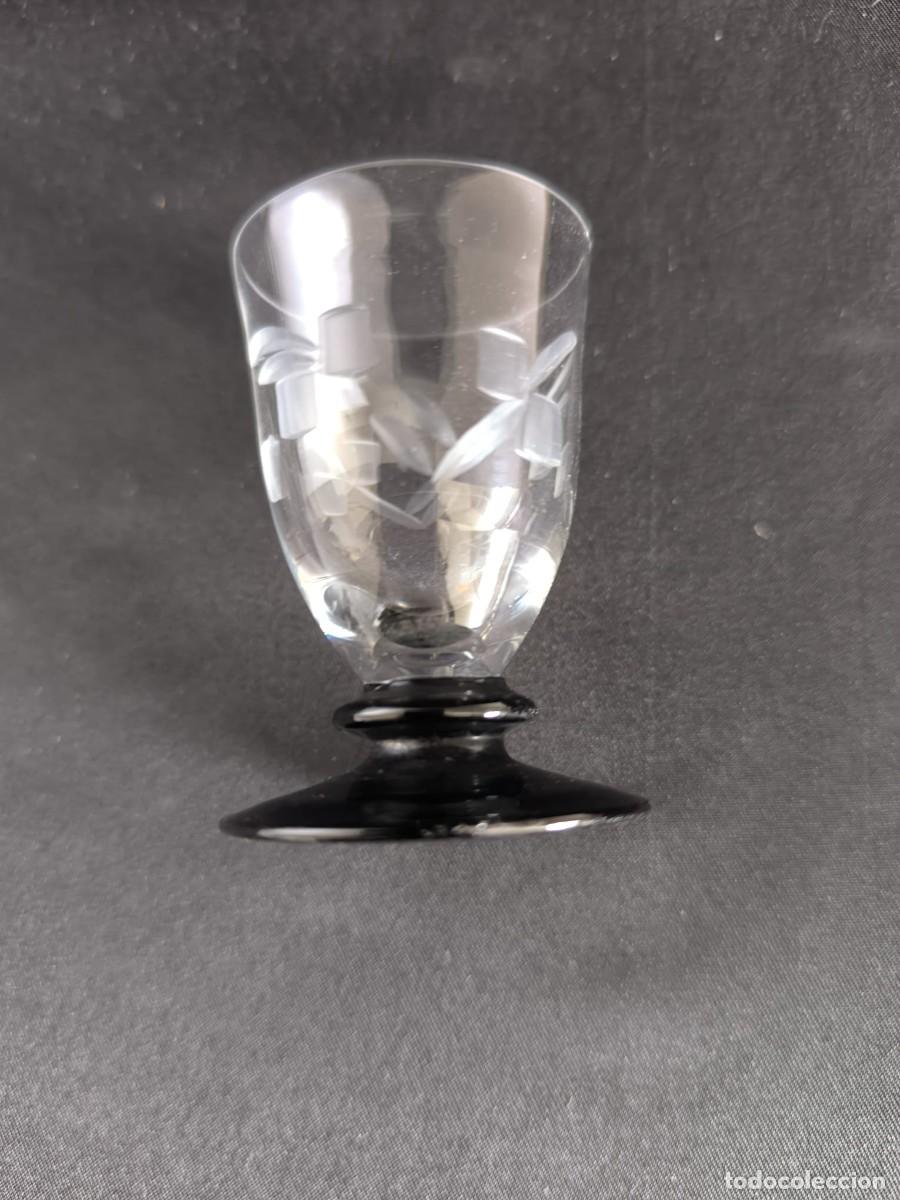Antig&uuml;edades: copas de cristal grabado - Foto 6