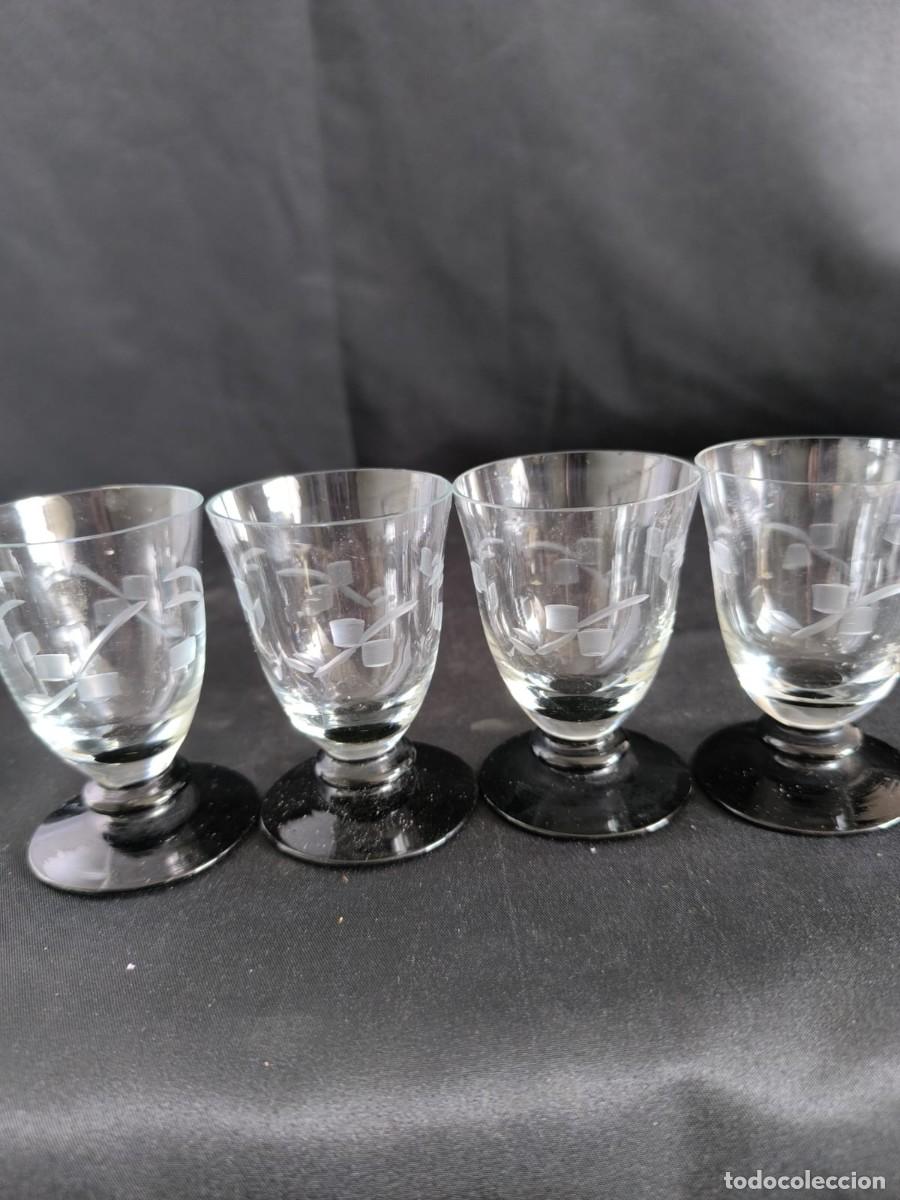 Antig&uuml;edades: copas de cristal grabado - Foto 2