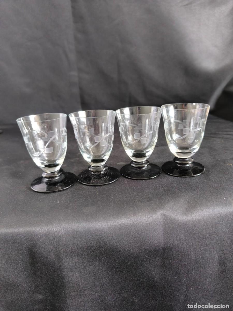 Antig&uuml;edades: copas de cristal grabado - Foto 3