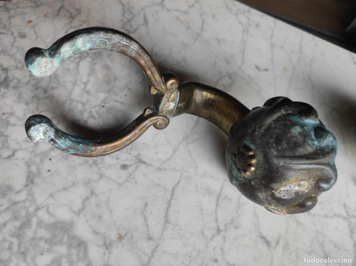 Antig&uuml;edades: Soporte de bronce para vaso de ba&ntilde;o - Foto 2