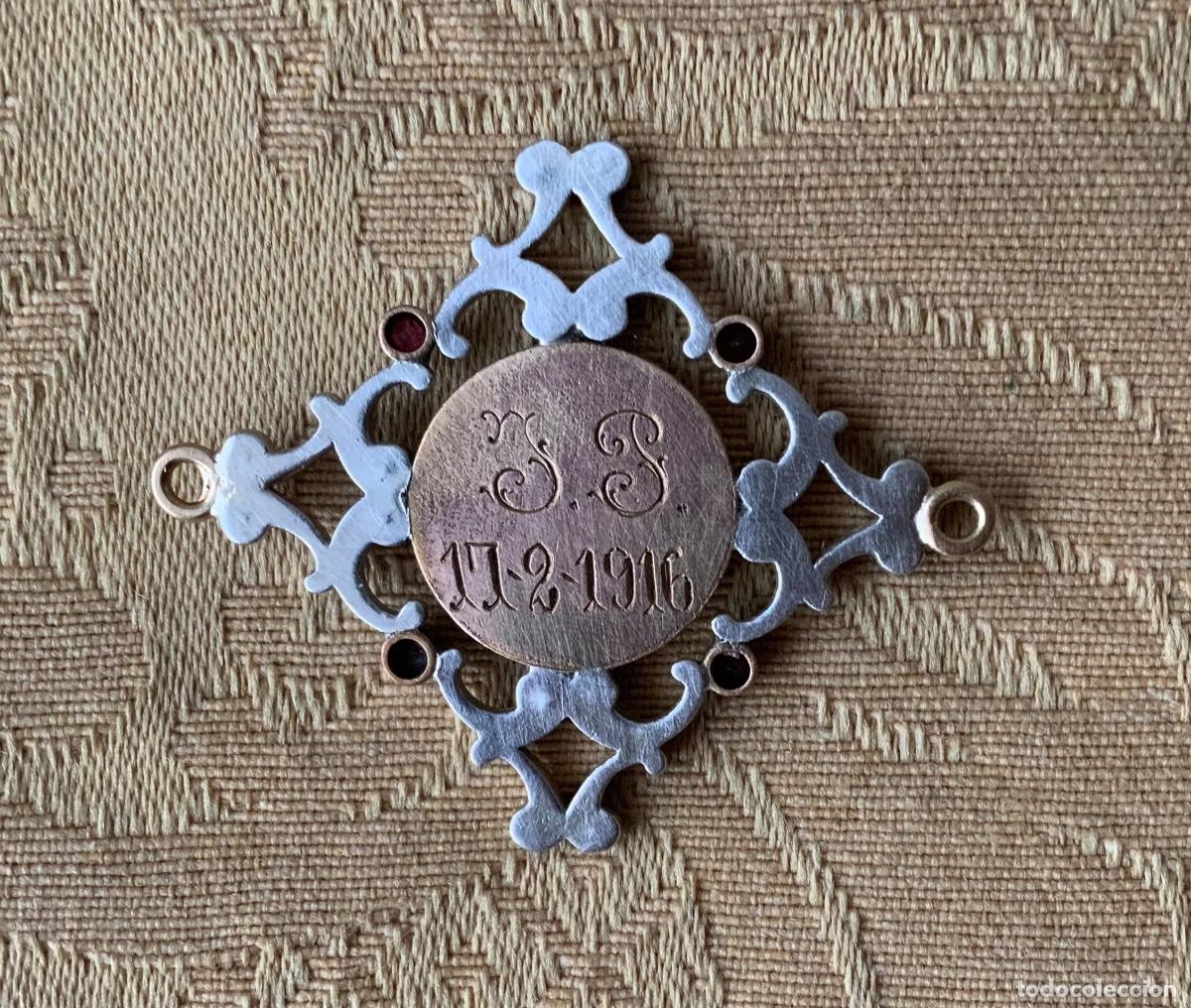 Antig&uuml;edades: ANTIGUA MEDALLA DE PLATA SOBREDORADA - Foto 6