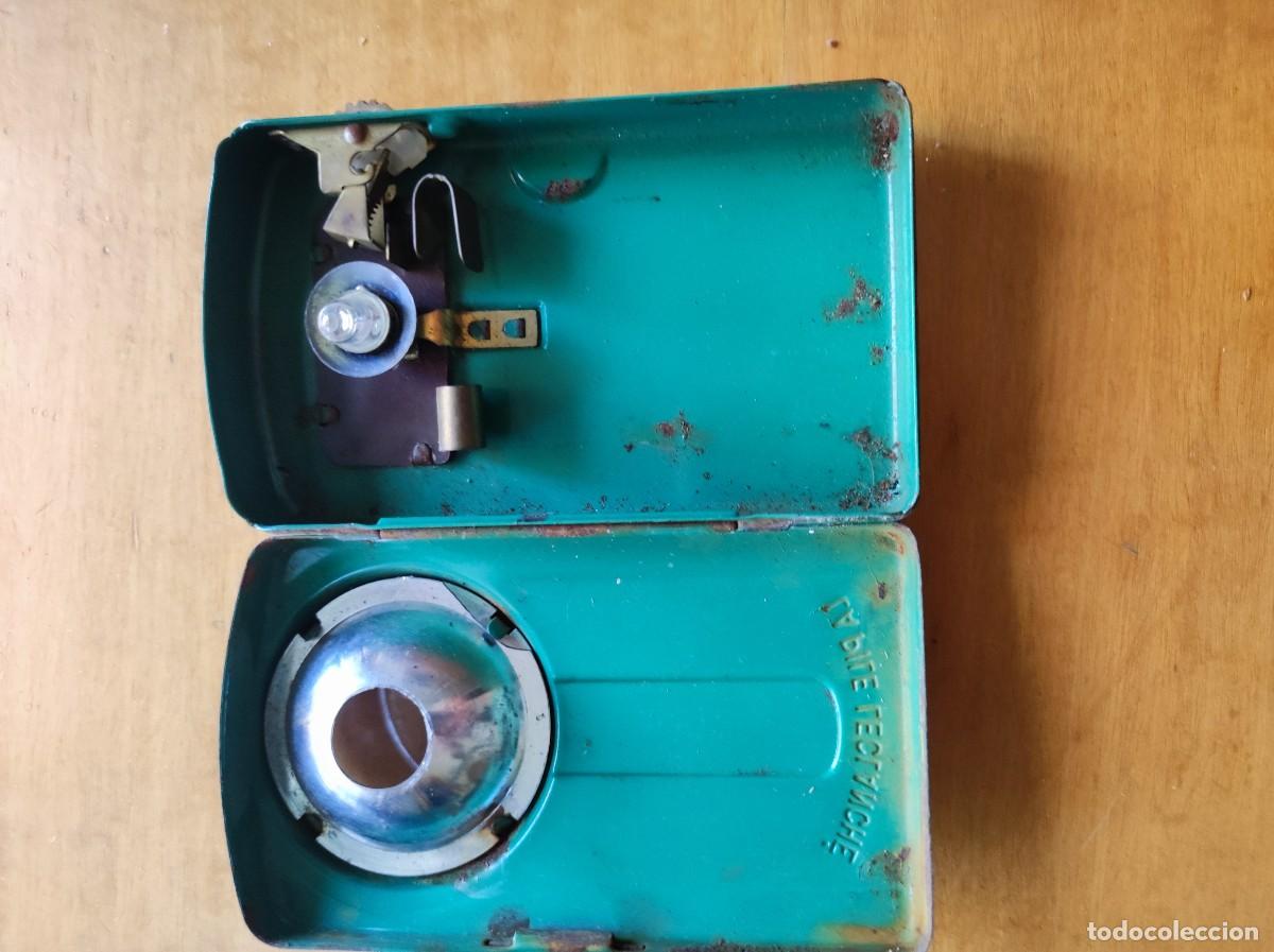 Antig&uuml;edades: Linterna francesa a&ntilde;os 40 - Foto 2